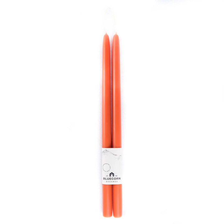 Apricot Hand-Dipped Beeswax Taper Candles (Multiple Sizes)