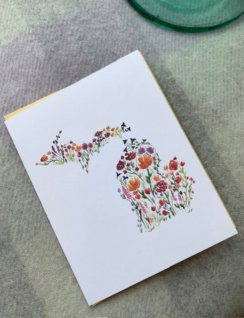 Michigan Love Greeting Card Set, local artist