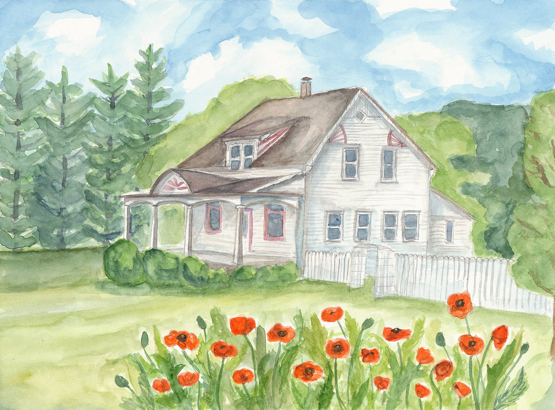 Olsen Farm Poppies Watercolor Giclee Print | Chelsey Skowronski