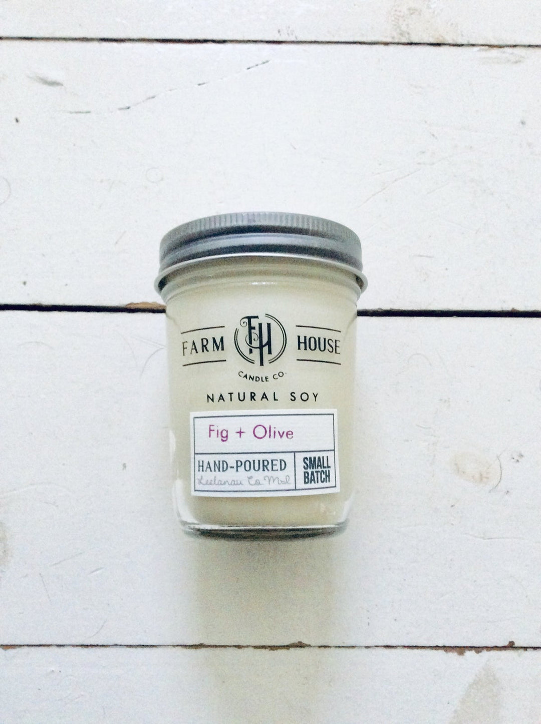 Fig + Olive Soy Candle, Made in Lake Leelanau, MI