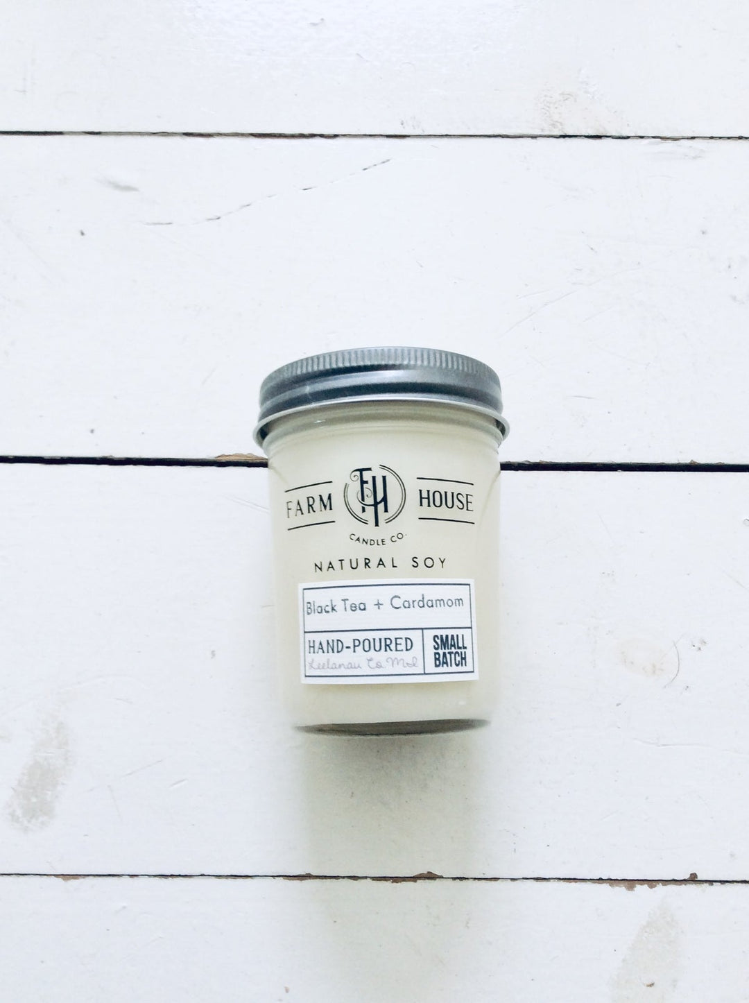 Black Tea + Cardamom Soy Candle, Made in Lake Leelanau, MI