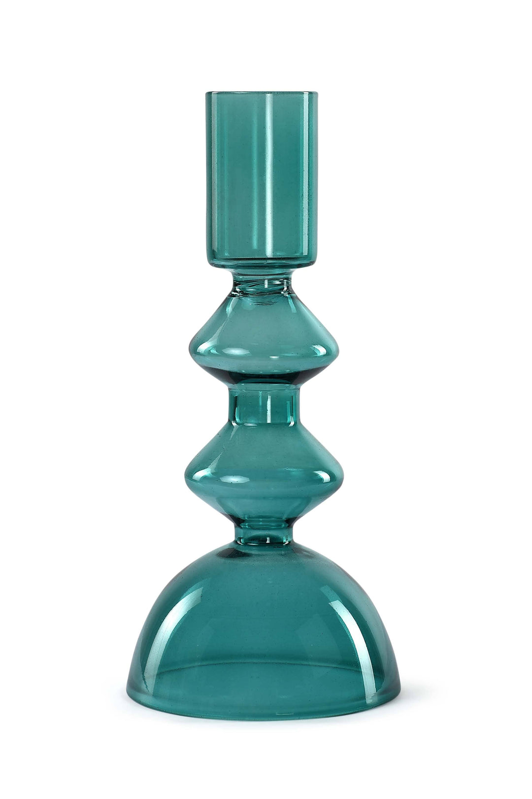 Retro Glass Candle Stick Holder