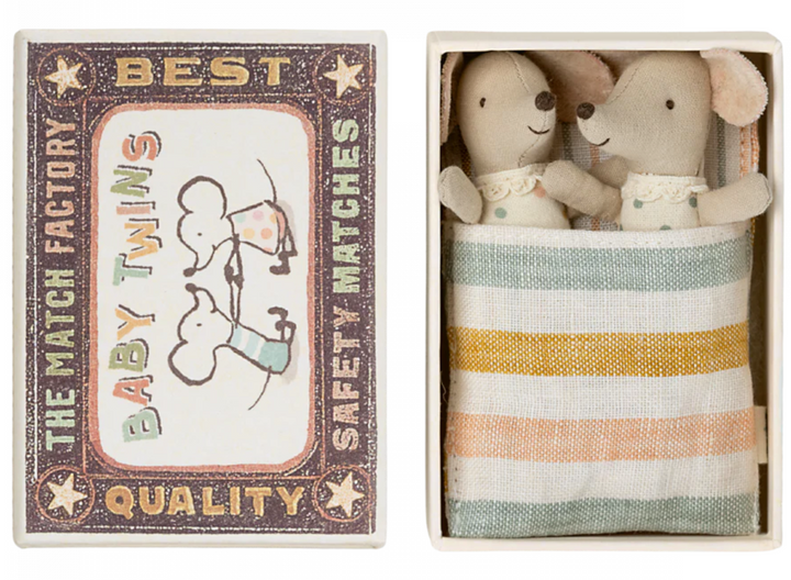 Baby Mice Twins in Matchbox | Maileg