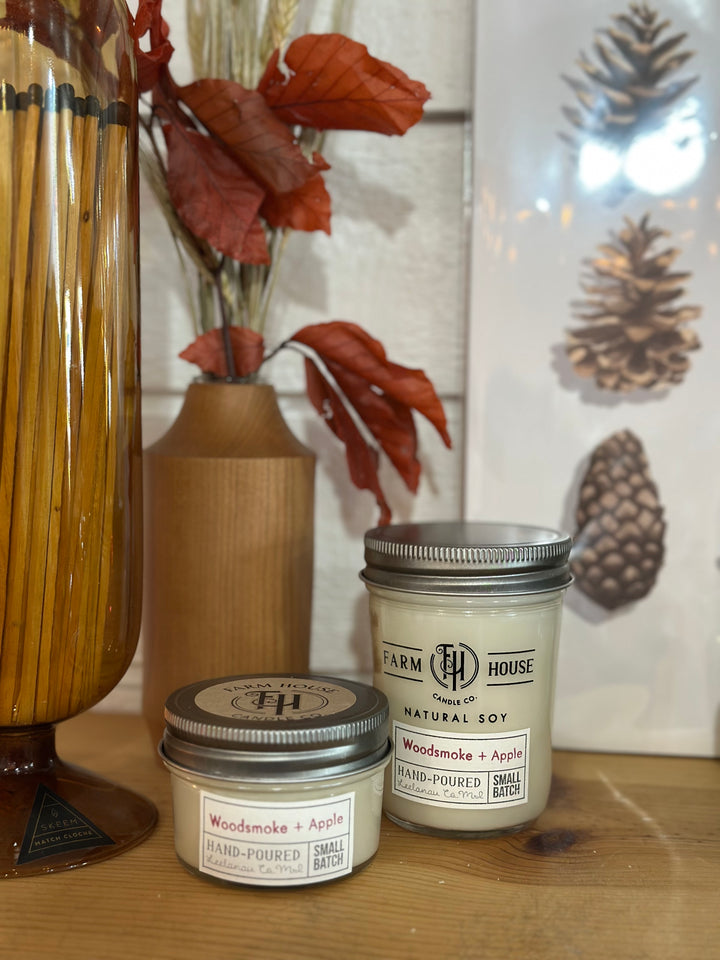 Woodsmoke + Apple Candle | Made in Lake Leelanau, MI
