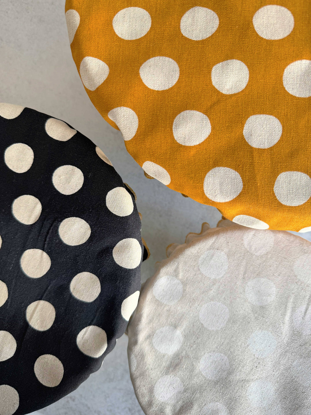 Polka Dots Bowl Covers, Set of Three