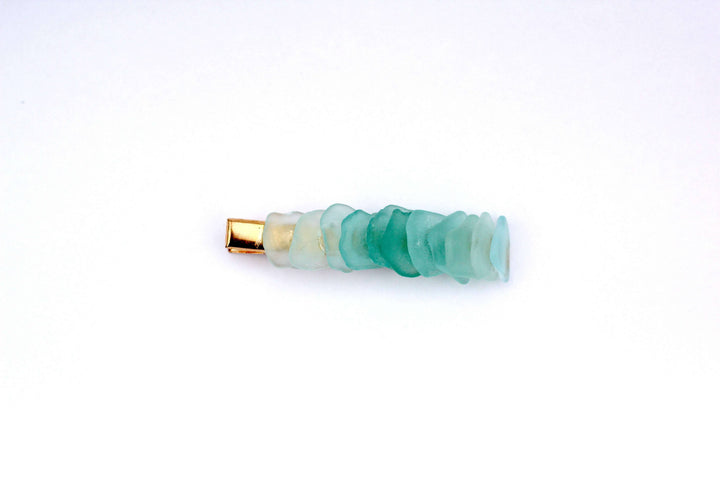 Gold Sea Glass Hair Clip