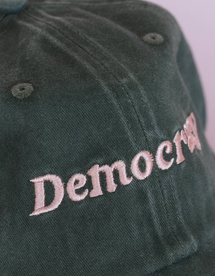 Democracy Embroidered Hat