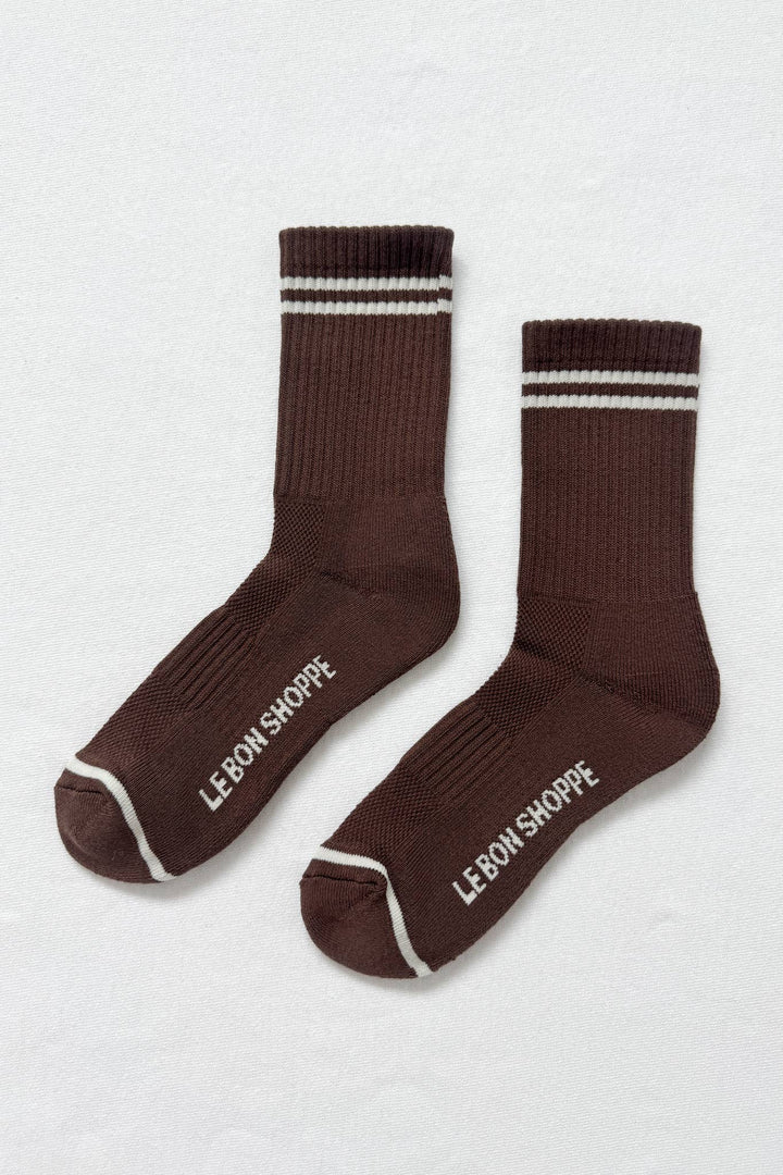 Boyfriend Socks in Wood