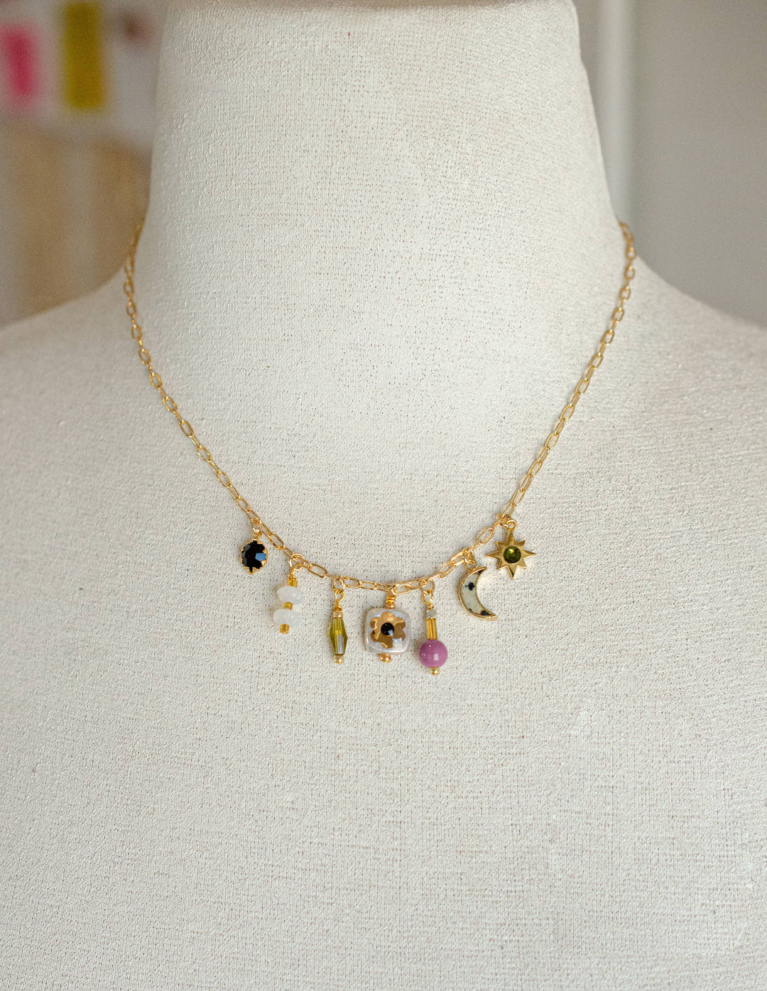Floret Dainty Charm Necklace