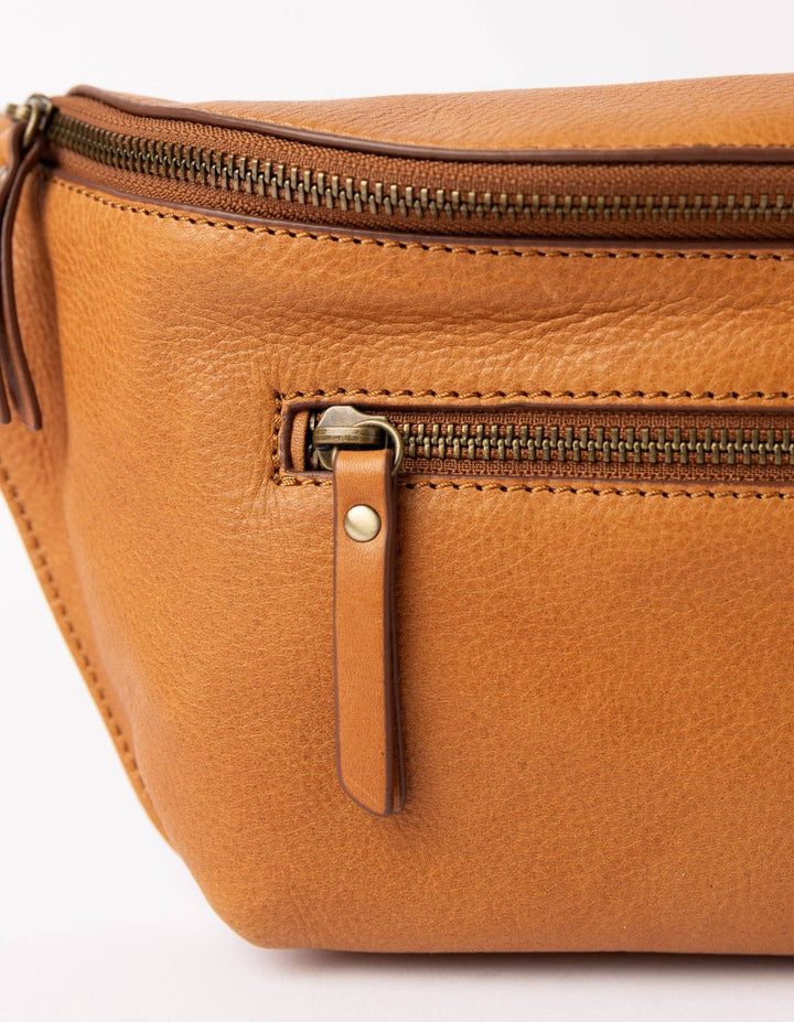 Drew Bum Bag, Wild Oak Soft Grain Leather