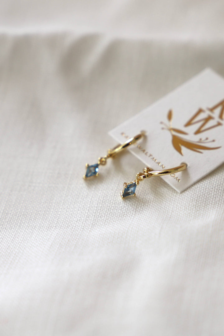 Diamond Birthstone Huggies