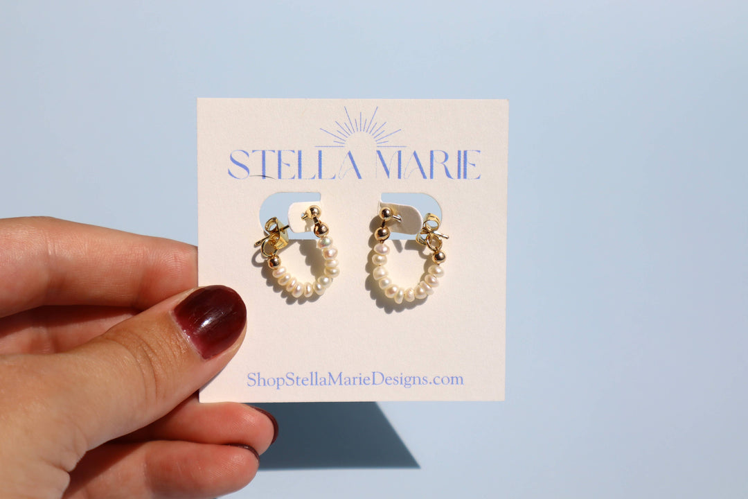 Small Freshwater Pearl Stud Earrings