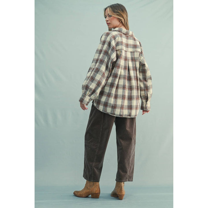Plaid Button-Up Shacket