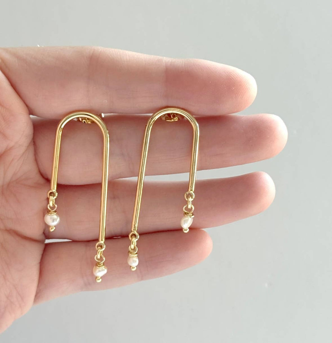 Amelie Pearl Drop Earrings