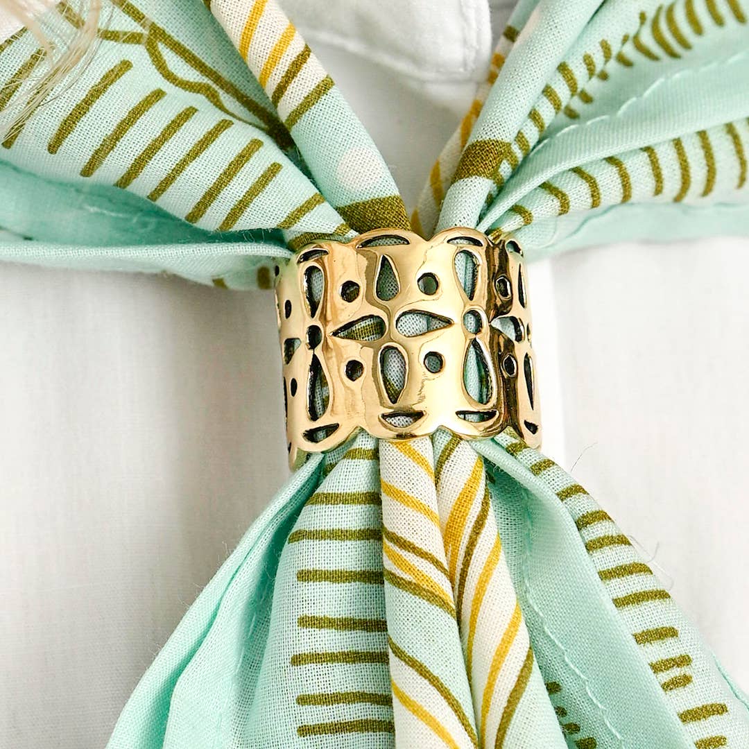 Tula Brass Bandana Slide Ring