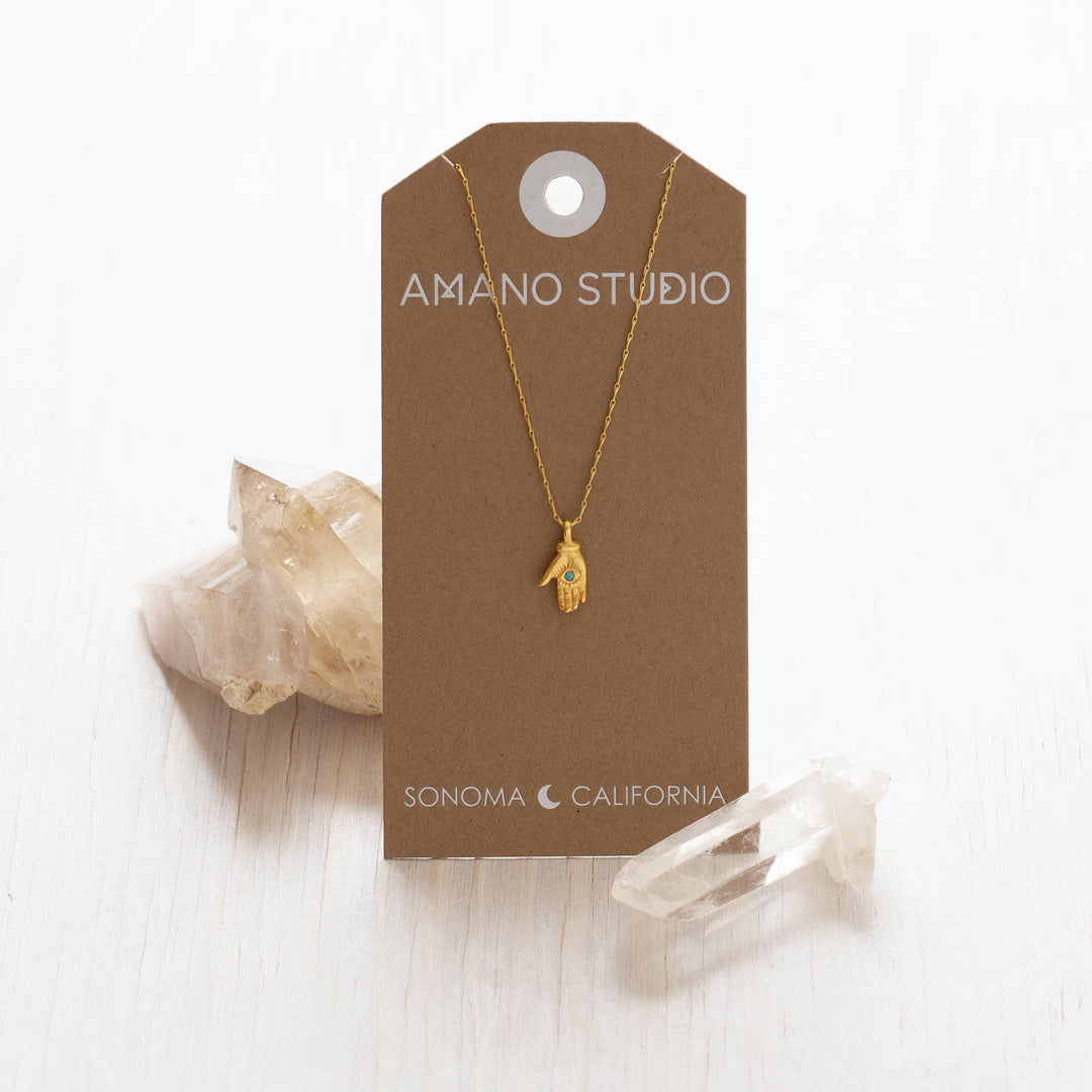Tiny Mystic Hand Necklace