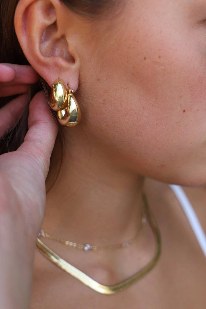 Coco Chunky Hoops in Gold