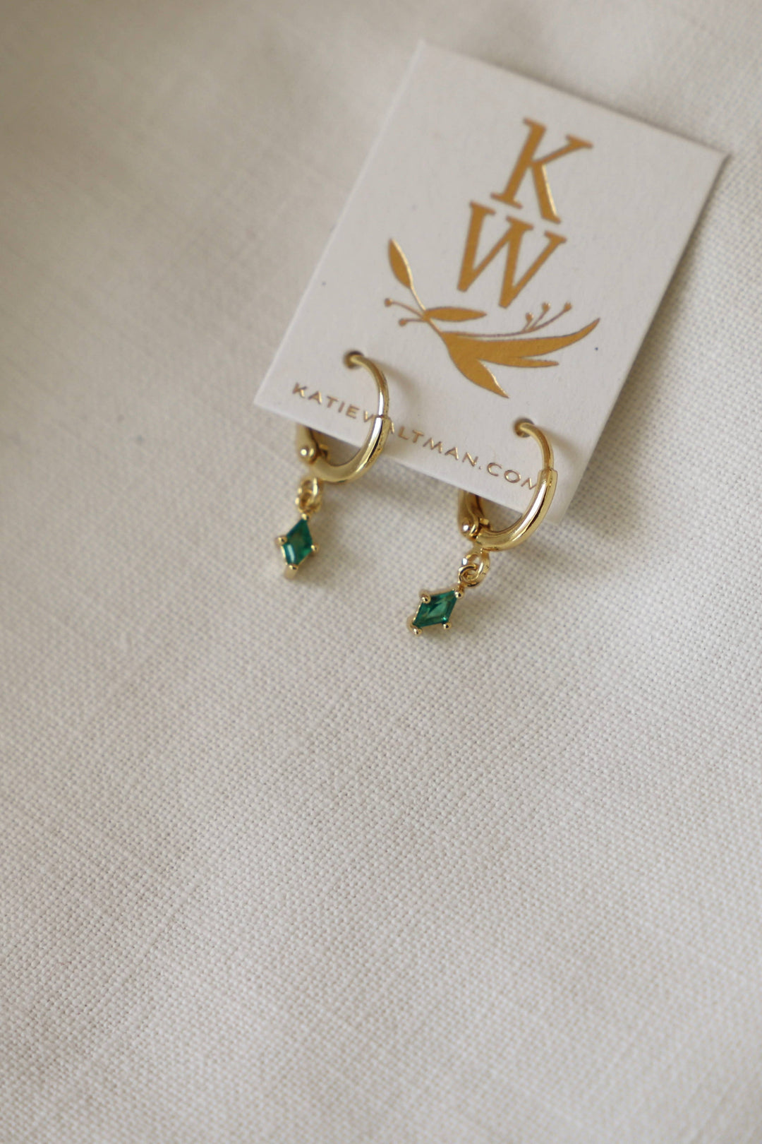 Diamond Birthstone Huggies