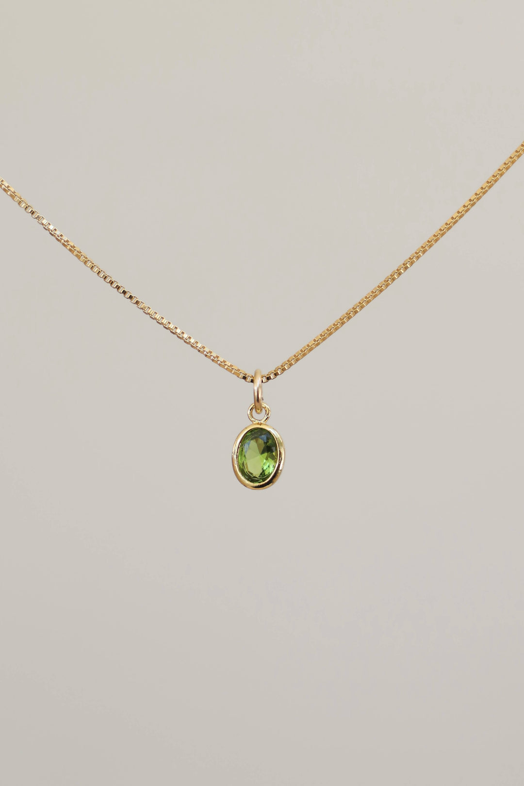 Oval Birthstone Charm