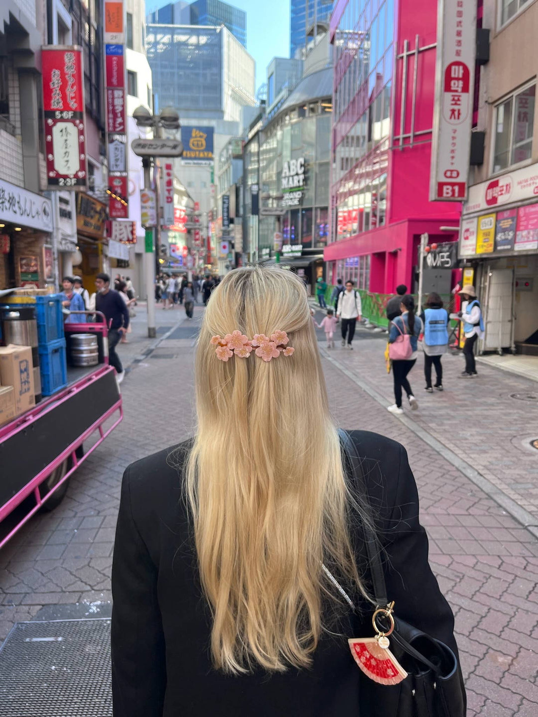 Cherry Blossom Barrette Hair Clip