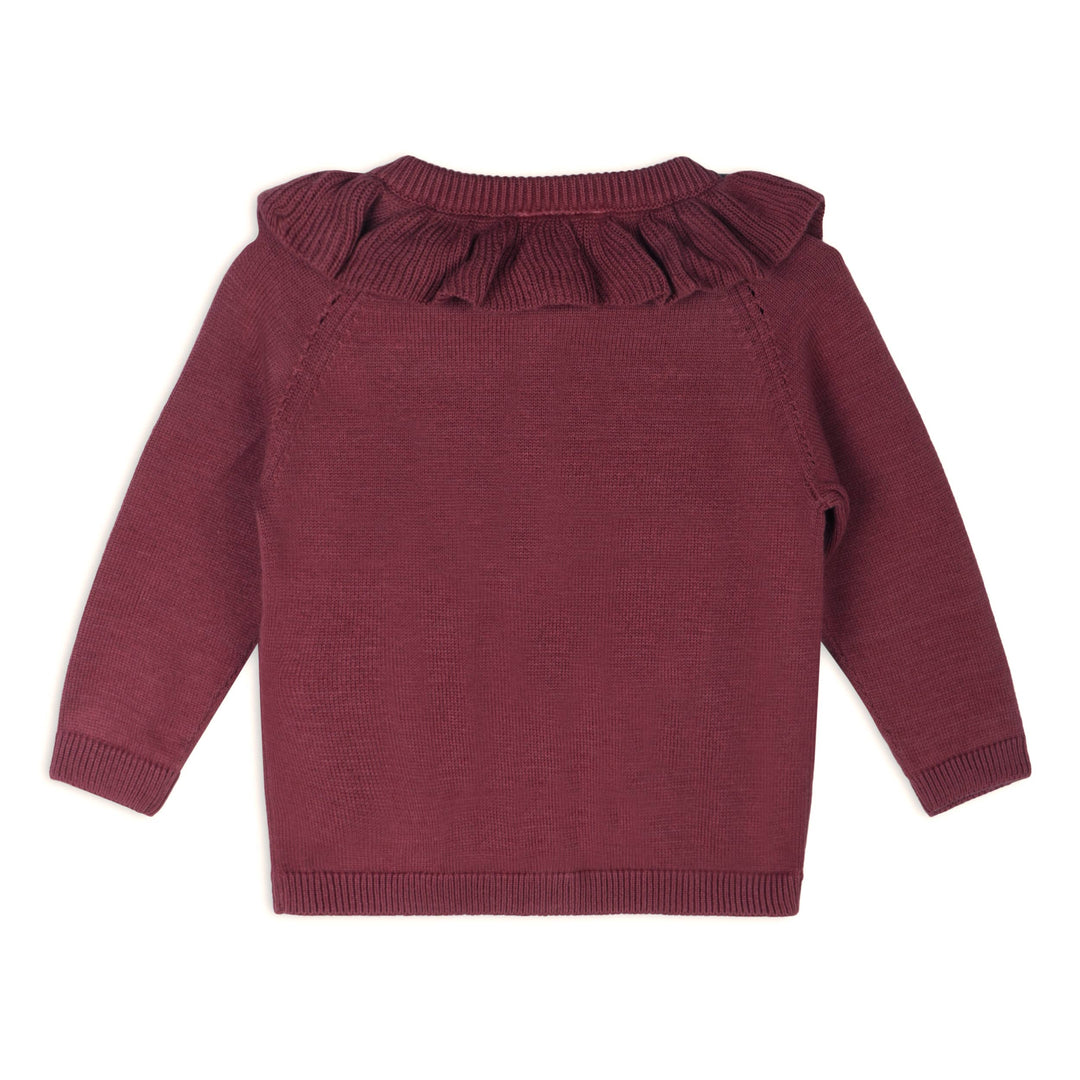 Pockets of Flowers Embroidered Baby Cardigan