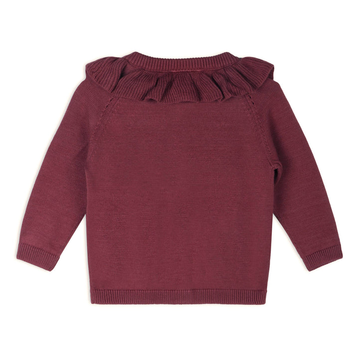 Pockets of Flowers Embroidered Baby Cardigan