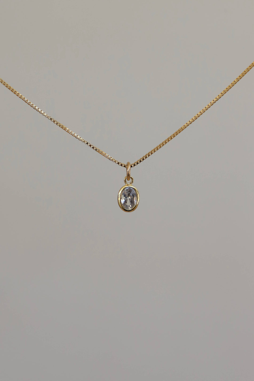 Oval Birthstone Charm