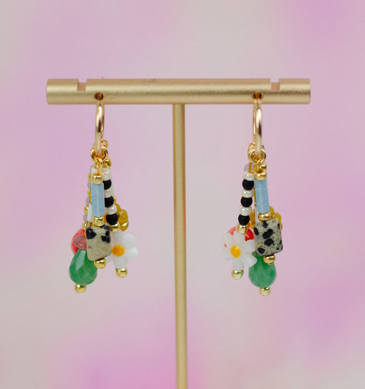 Della Beaded Charm Earrings
