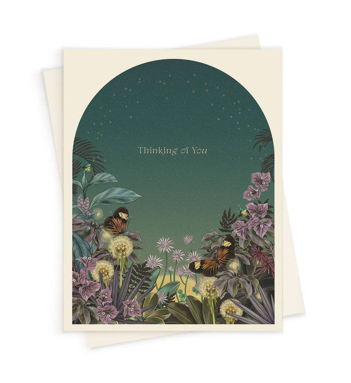Thinking of You Night Garden Greeting Card