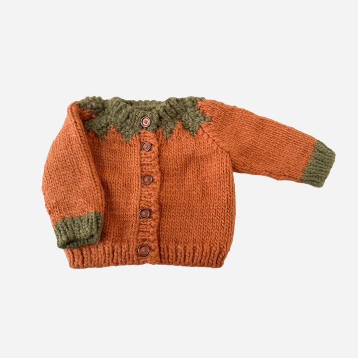 Kids Pumpkin Cardigan