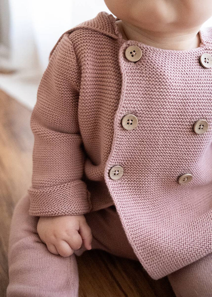 Hooded Double Button Baby Jacket
