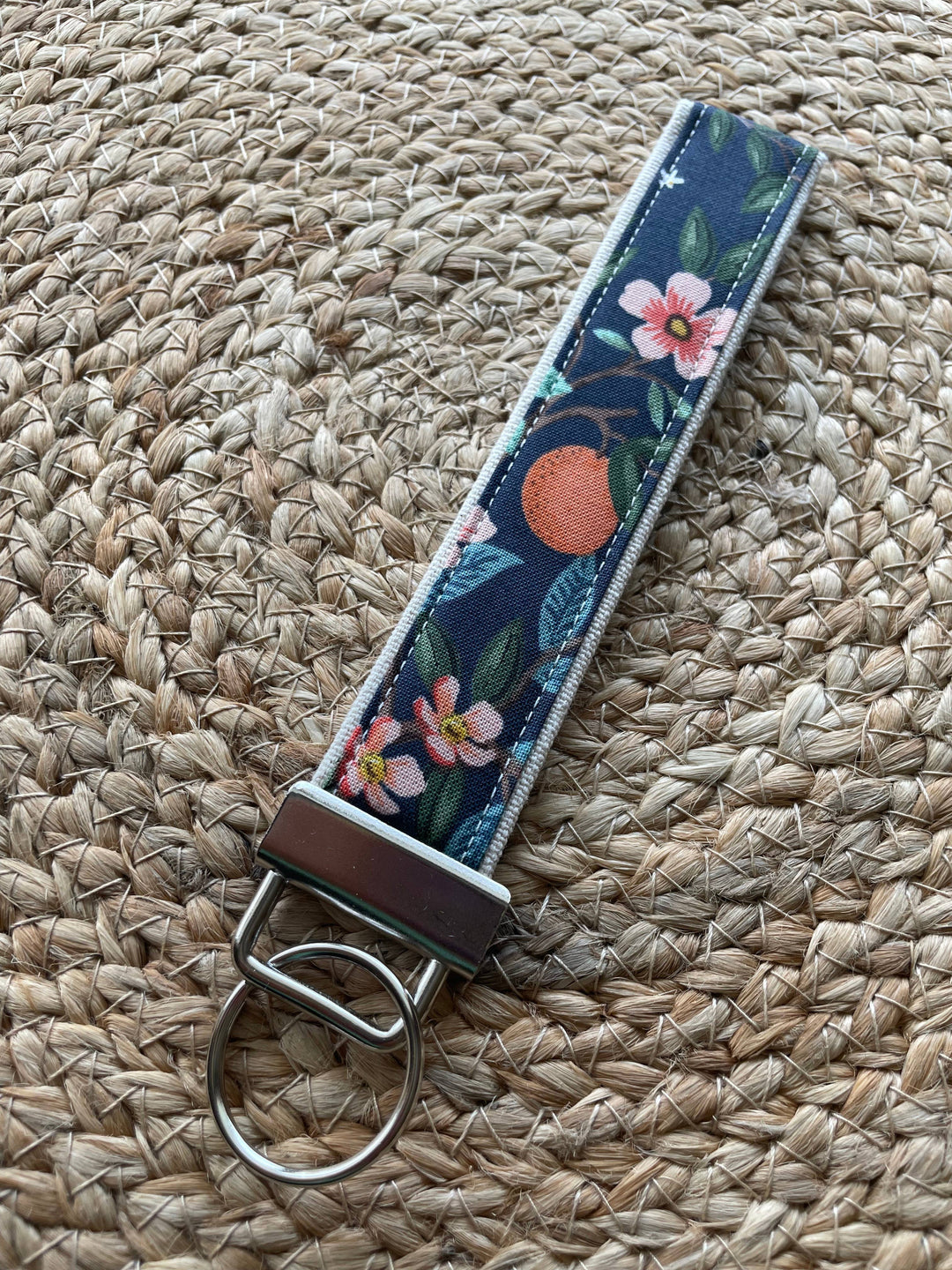 Rifle Paper Co. Citrus Grove Navy Keychain Wristlet