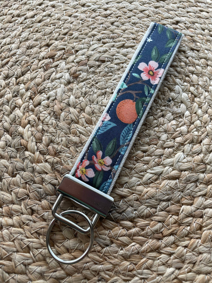 Rifle Paper Co. Citrus Grove Navy Keychain Wristlet