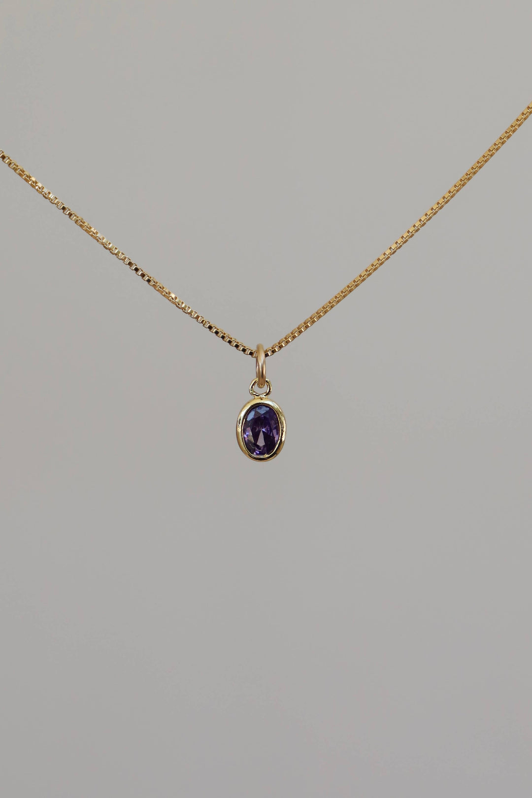 Oval Birthstone Charm