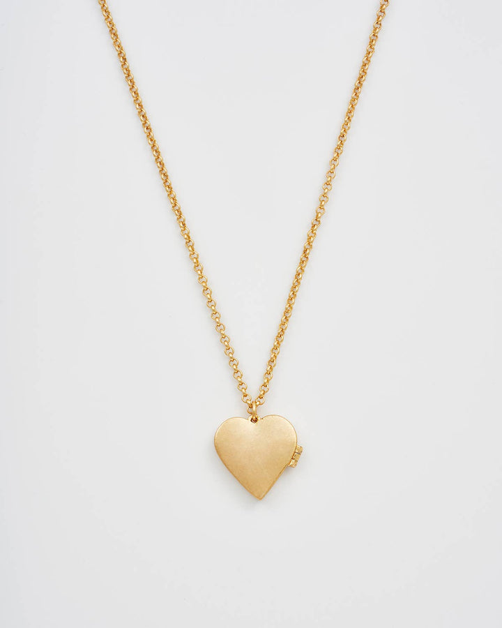 Floral Heart Locket Necklace