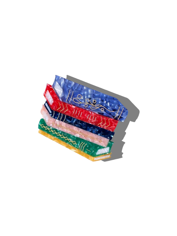 Book Stack Hair Clip