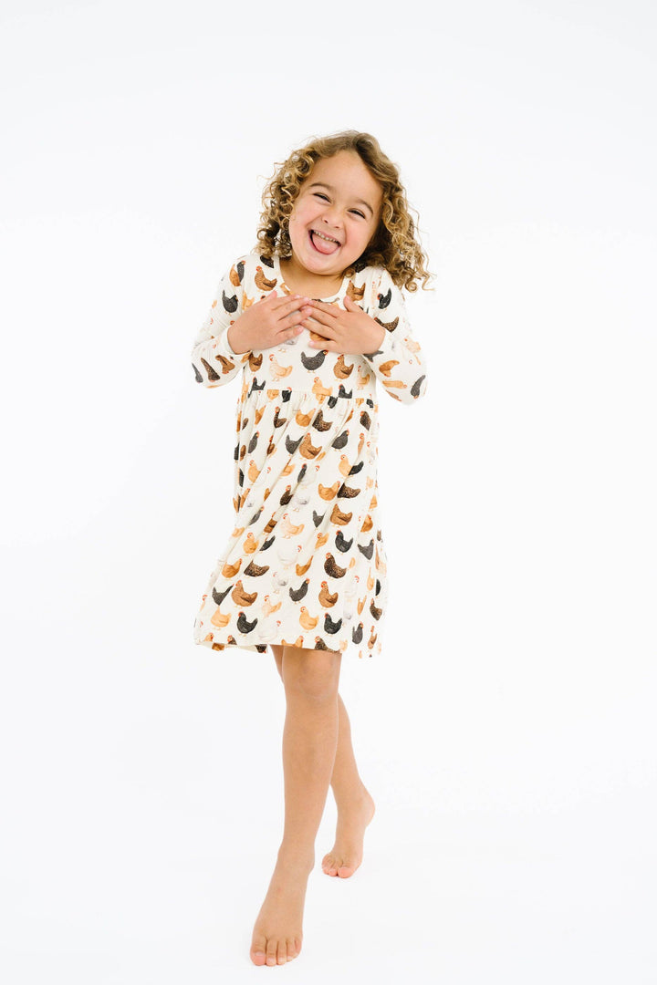 Backyard Chickens Bamboo Dress