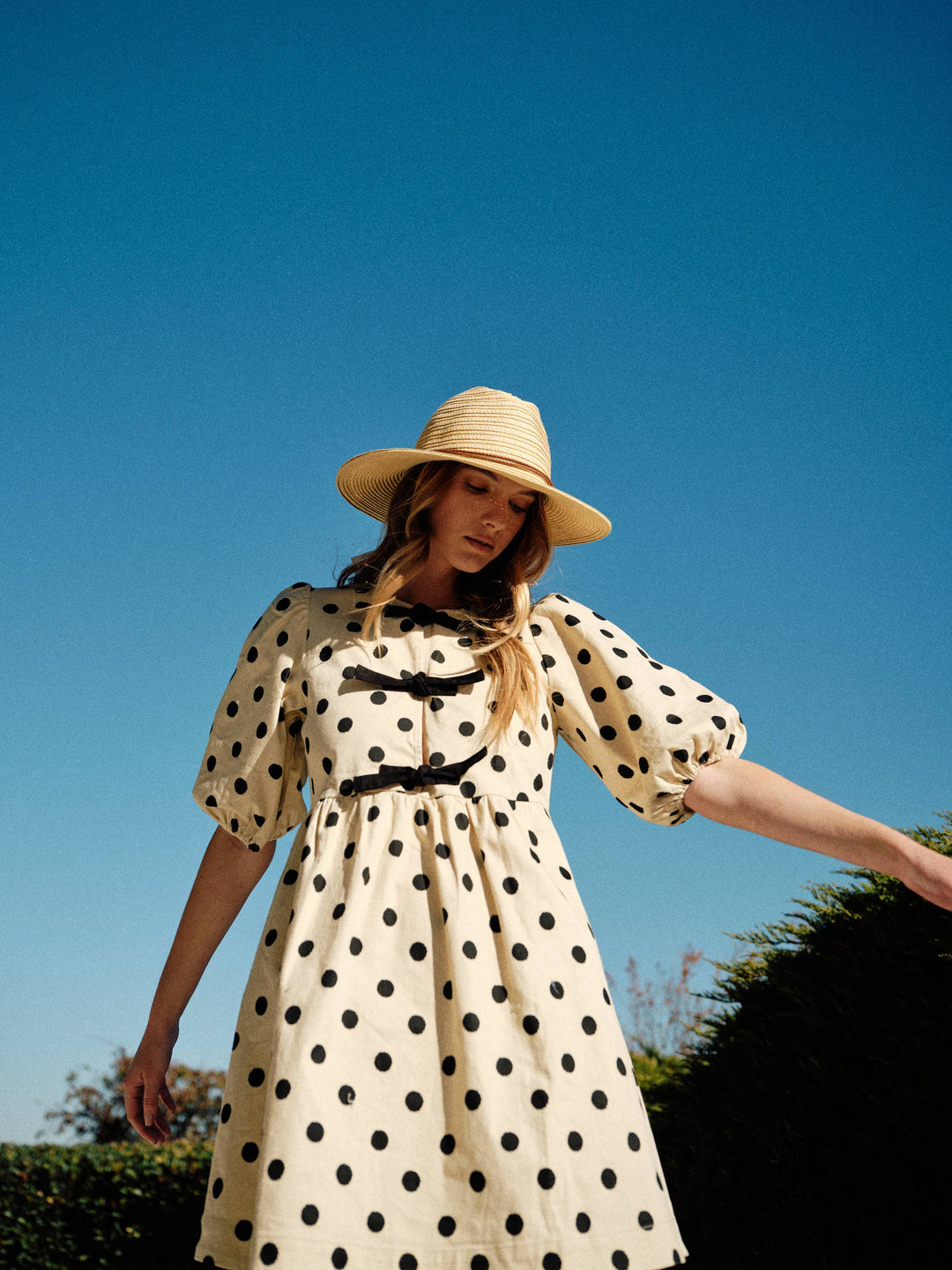 Polka Dot Babydoll Dress
