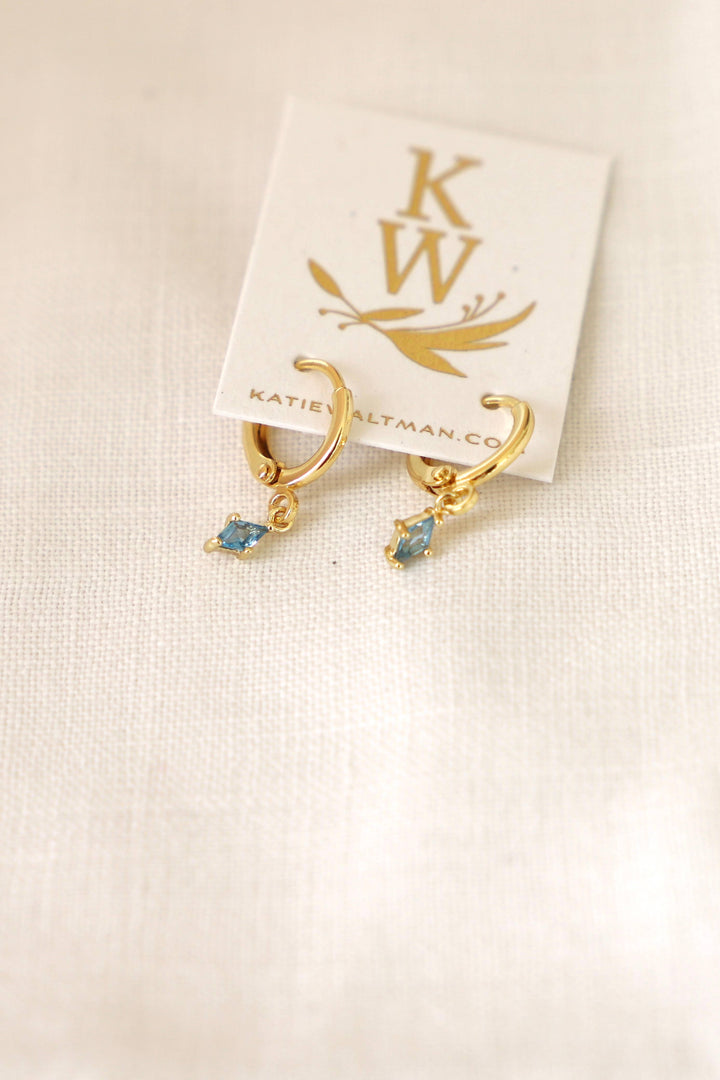 Diamond Birthstone Huggies
