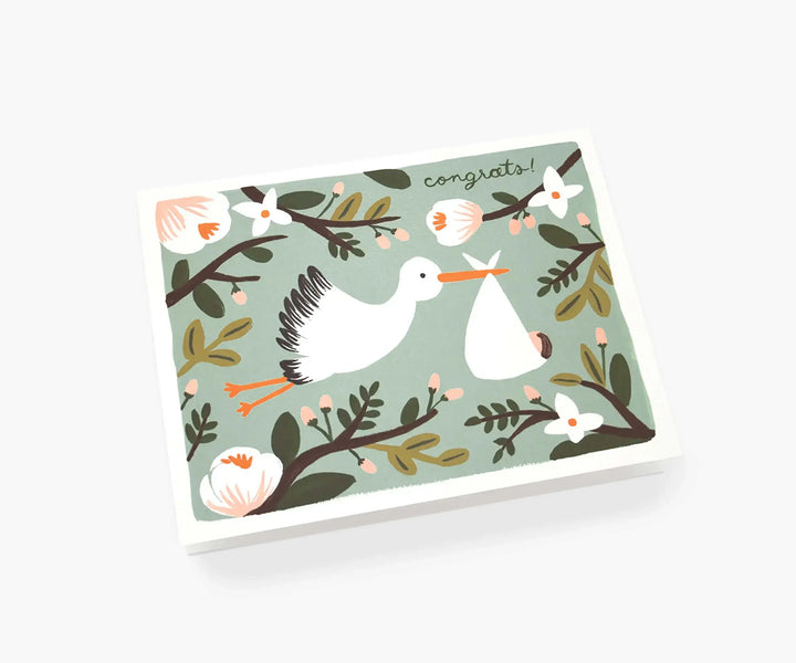 Congrats Stork Card