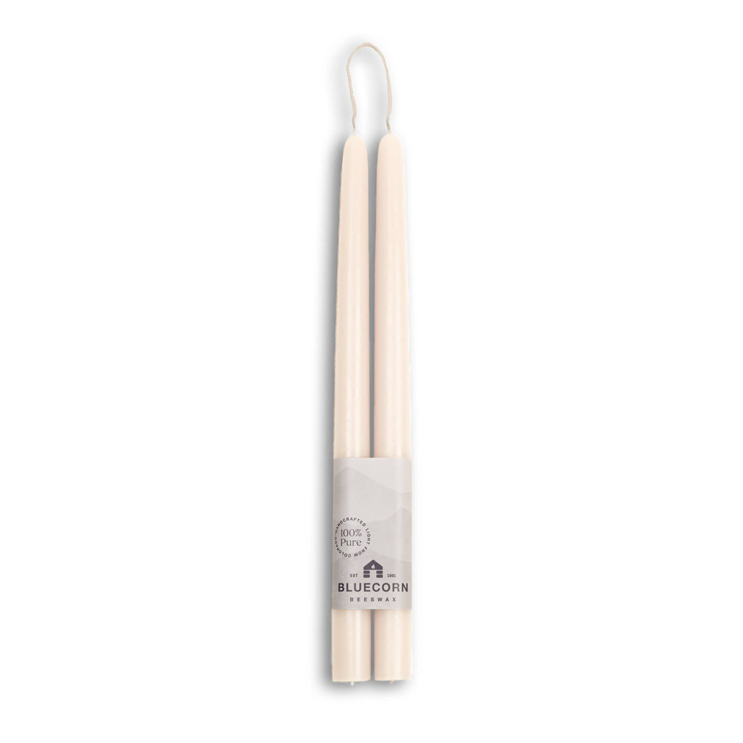 Ivory Beeswax Tapers, 4 Sizes