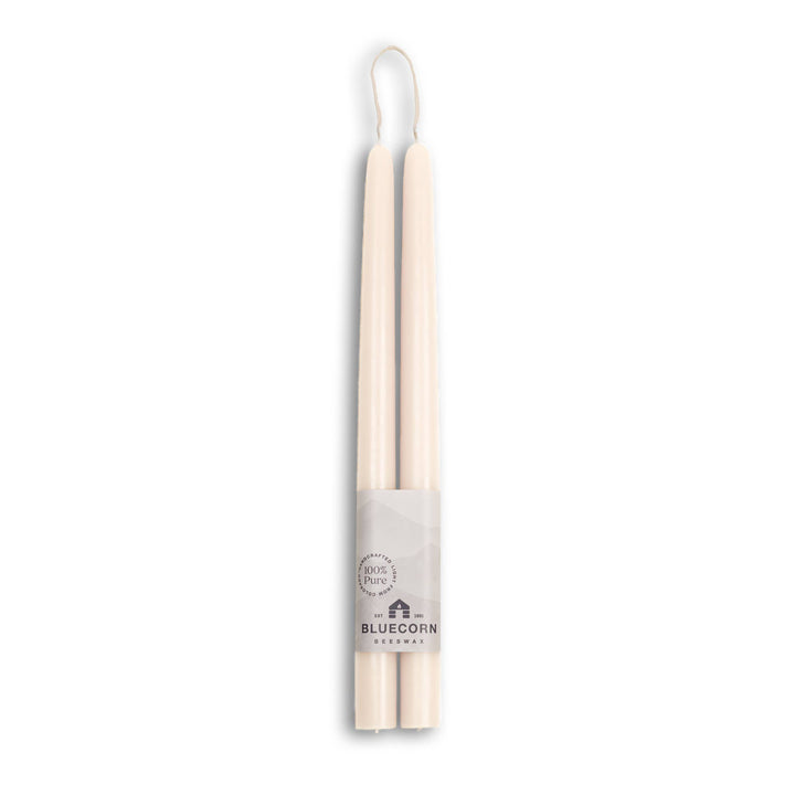 Ivory Beeswax Tapers, 4 Sizes