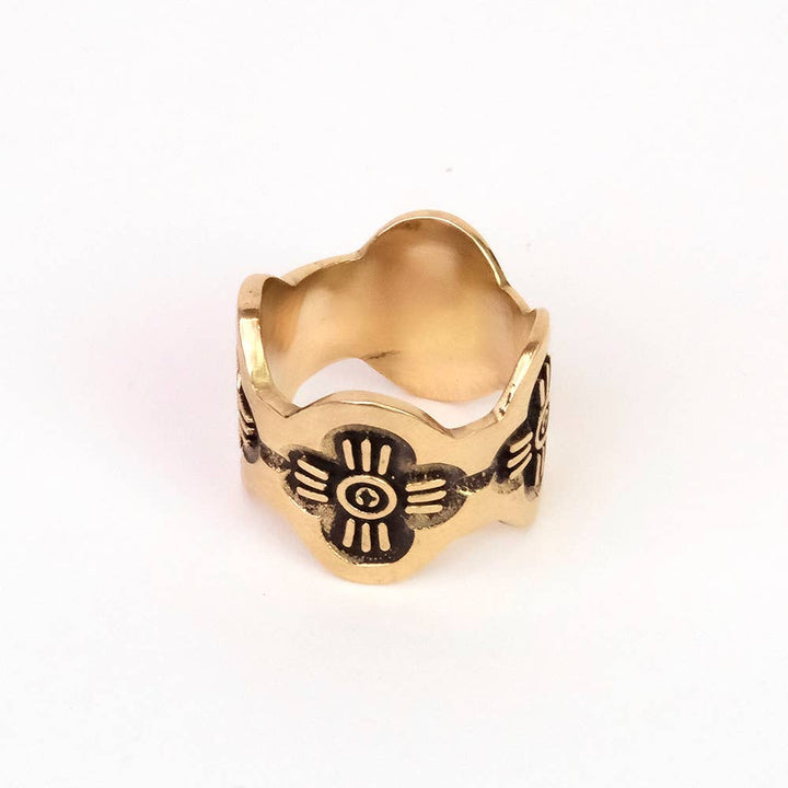 Gladys Brass Bandana Slide Ring