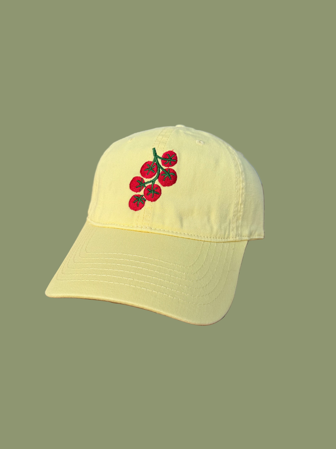 Tomato Vine Embroidered Hat