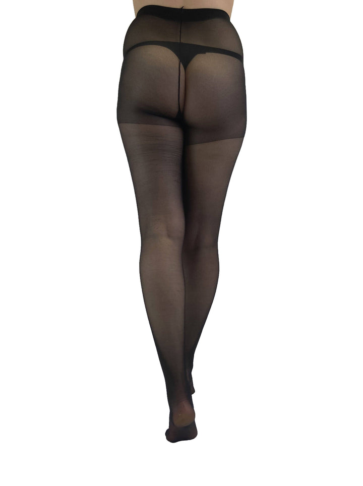 10 Denier Gloss Tights in Black (2 Sizes)