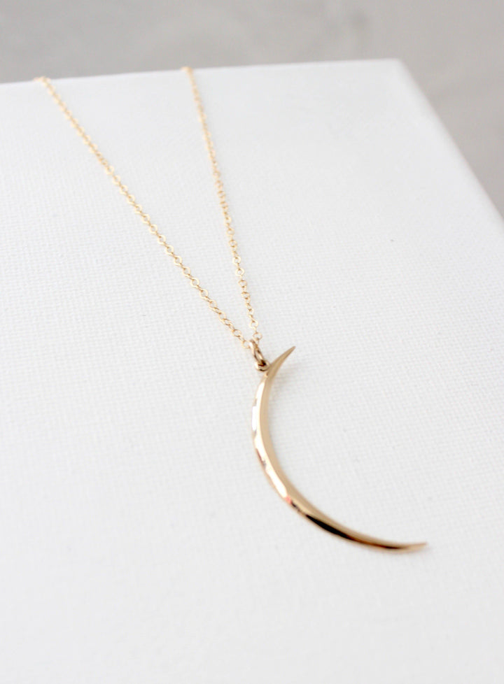 Crescent Necklace in Gold