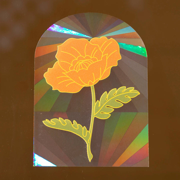 Sun Catcher Decal - Poppy