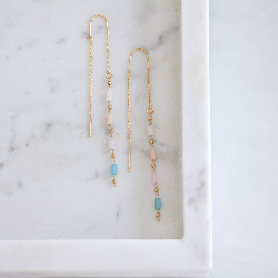 Pastel Bar Threader Earrings 