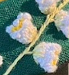 White Floral Embroidered Headband