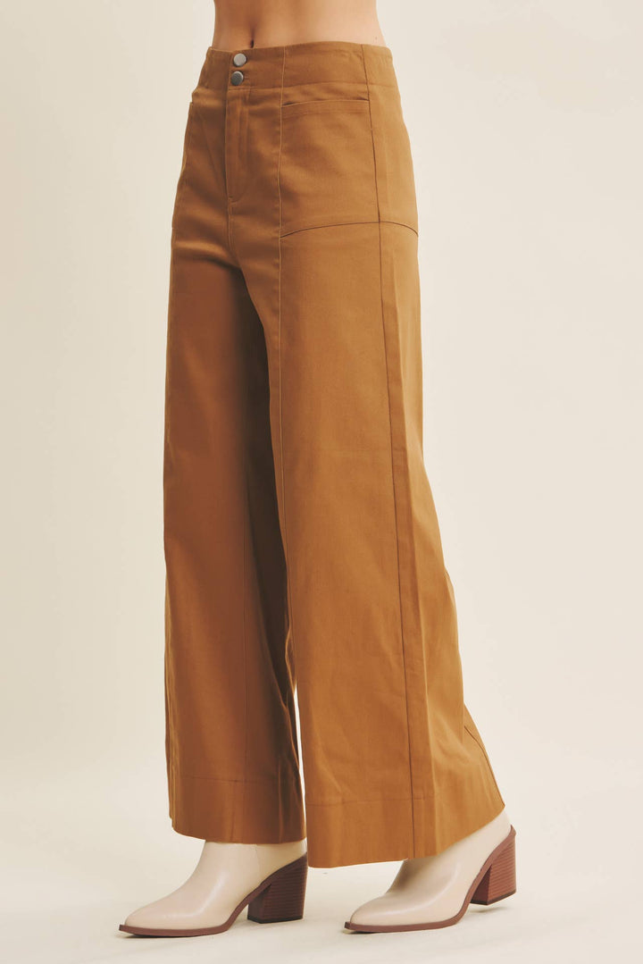 Everyday Essential Stretchy Wide-Leg Pants -2 Colors